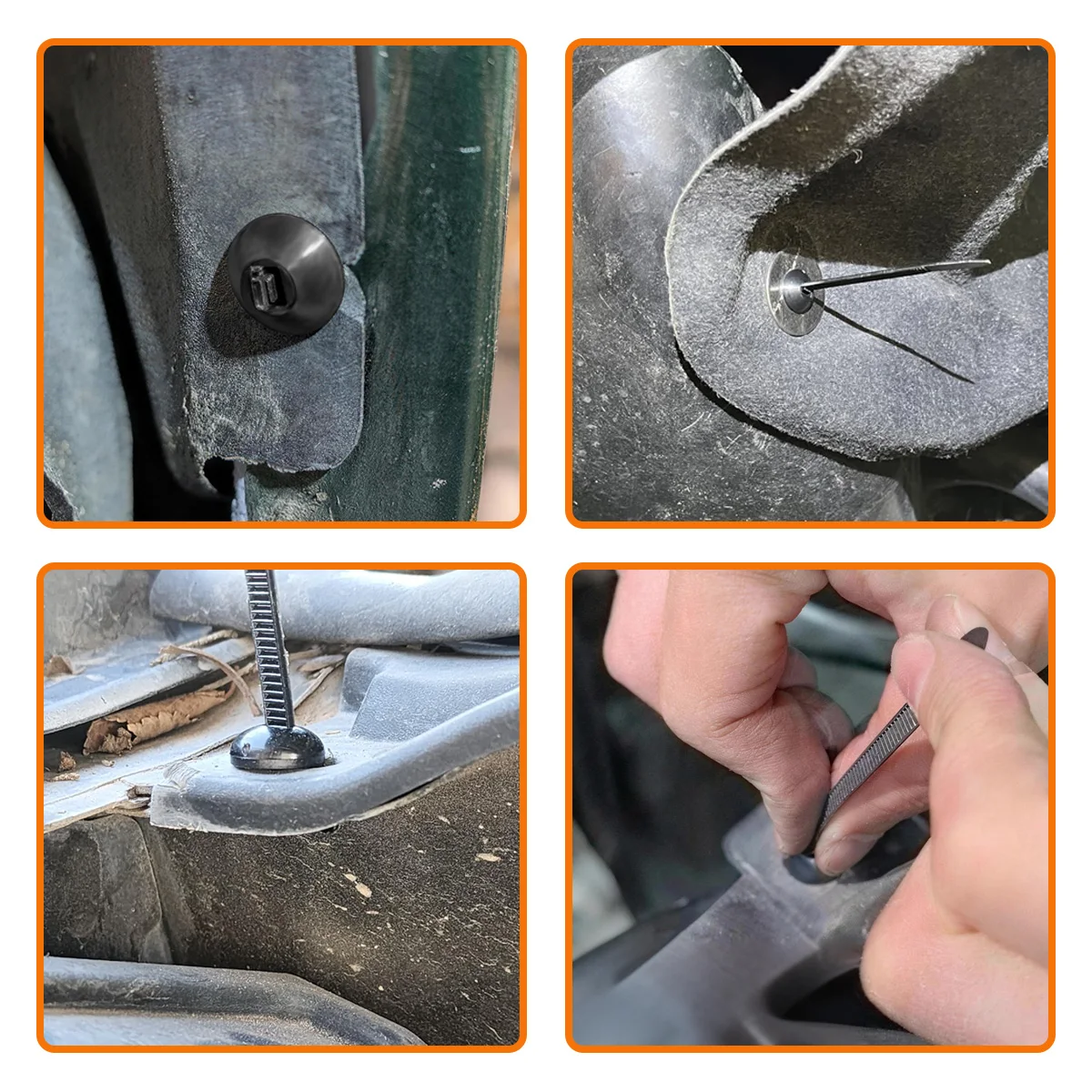 Nylon-Kabelbinder-Schnalle Multifunktionale Befestigungsgurte Selbstverriegelnd Passend für Auto-Innenrohr-Kabelbefestigung Bündel-Fixierung – Detail 7