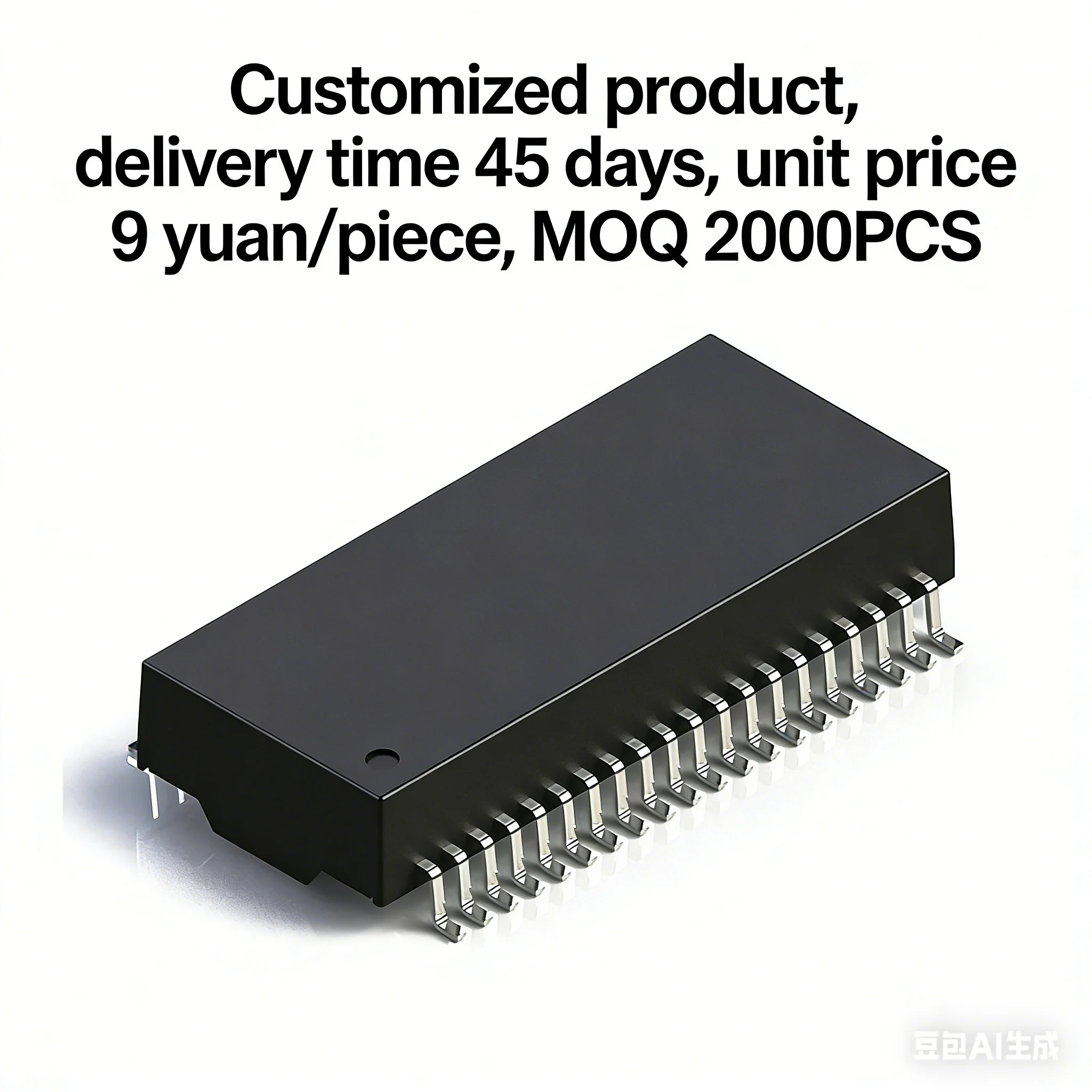 HQST T84003S Quad Port T1/E1/CEPT/ISDN-PRI Transformer 1500Vrms 40Pin SMD Network Isolation Transformer