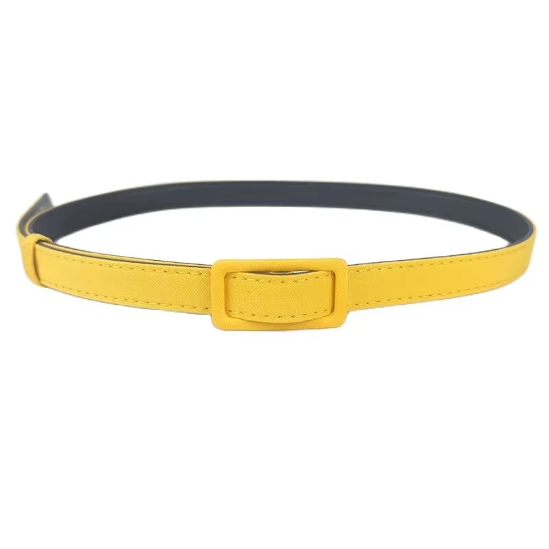 Image 6: Ceinture décorative jaune Simple, élastique, mode polyvalente, large, accessoires pour robe pour femmes, couverture de taille pour pull