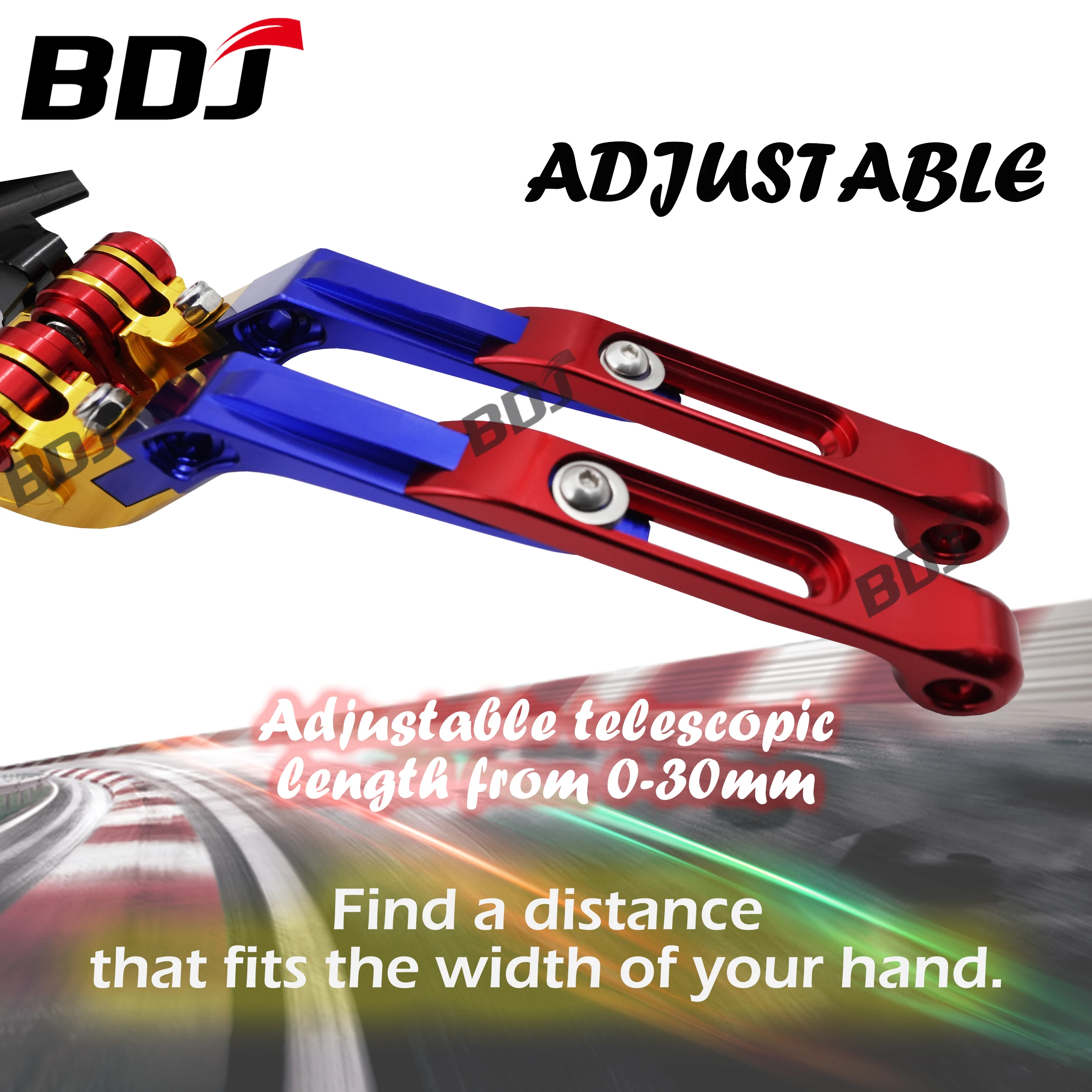 Motocicleta Brake Clutch Lever Set, alavancas dobráveis ajustáveis para YAMAHA MT-03 2015-2020, BDJ MT03