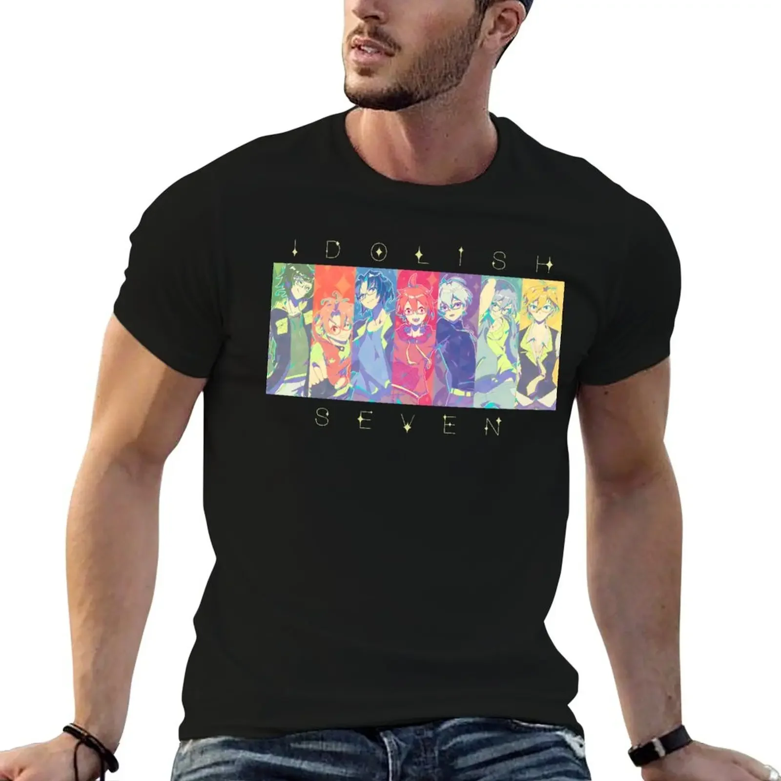 

IDOLiSH7 megane side! T-Shirt boys whites anime figures mens graphic t-shirts funny