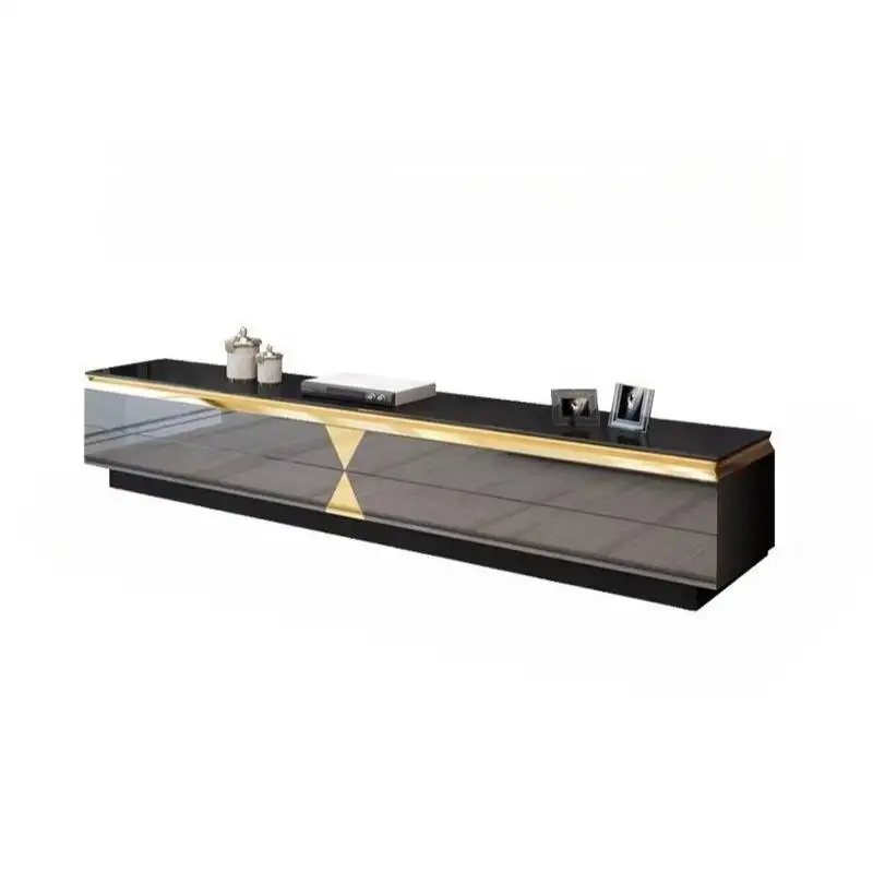 Black Minimalist Tv Cabinet Natural Decoration Designer Luxury Tv Cabinet Vintage Storage Muebles Para Hogar Furniture Home