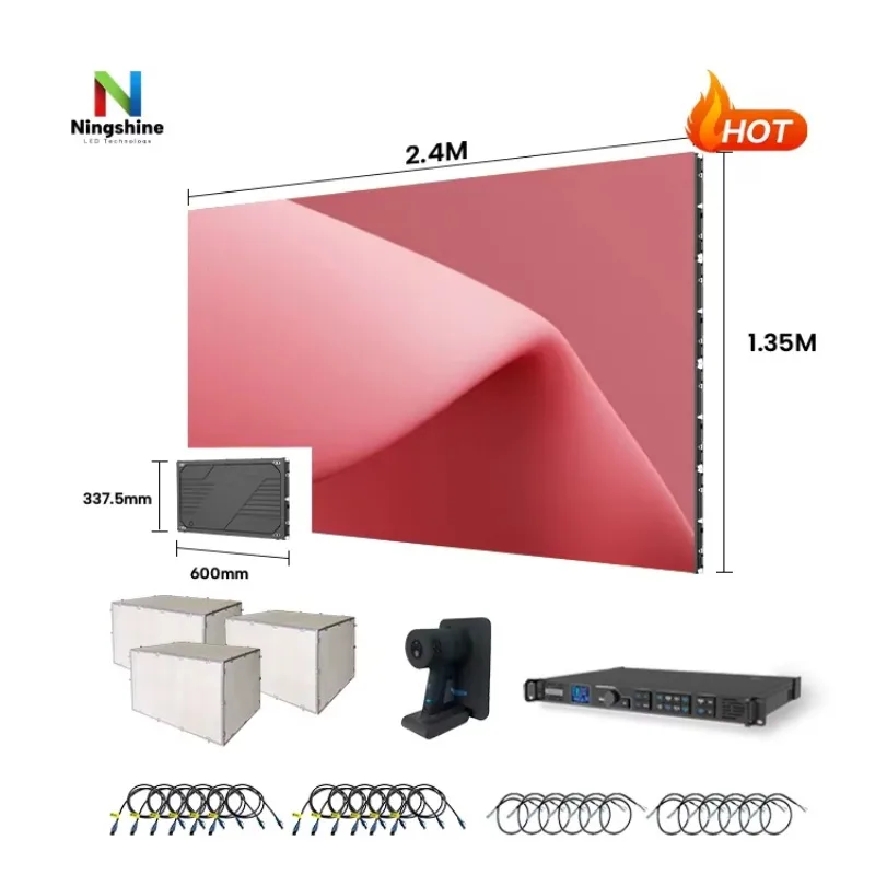 Hot Seller：1.25mm Pixel Pitch LED Screen COB Micro LED Display 3840Hz 10000:1 Contrast for Broadcast Studio