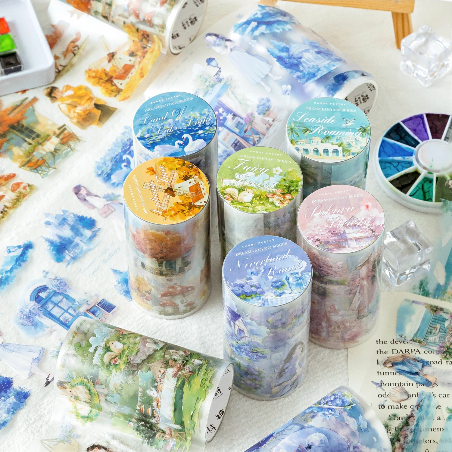 6PCS/LOT Dreaming and reverie series cute lovely retro decorative PET tape