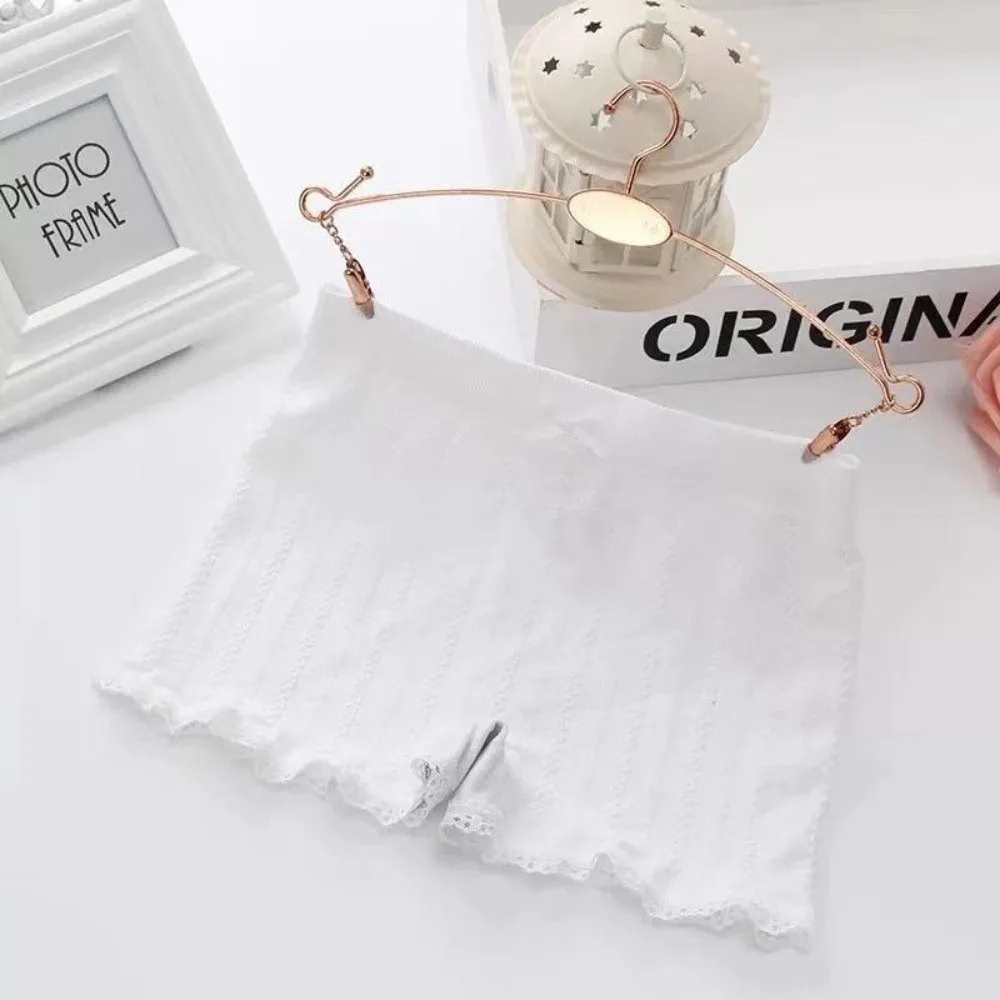 

Новые кружевные бесшовные шорты, эластичные дышащие трусы, защитные короткие штаны для женщин