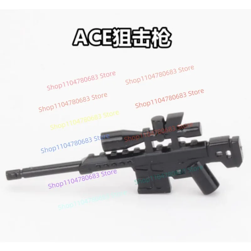 MOC Building Blocks Compatibile con Mini Figure da 4,5 cm Mitragliatrice leggera Accessorio Modello di assemblaggio Cartoon Anime Toy Gift