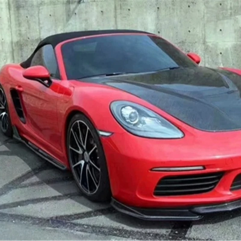 

Комплект обвеса из 3K настоящего карбона в стиле Arma: накладки на передний бампер, боковые пороги и задний диффузор для Porsche 718 Boxster 16-20