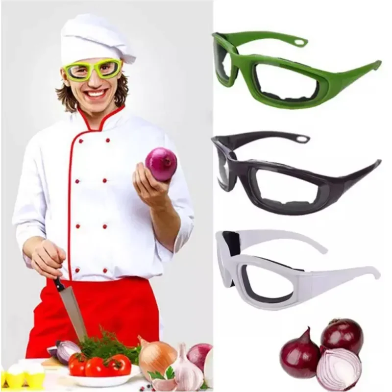 Safely Tearless Kitchen Onion Goggles Eye Glasses Onions Chopping Tears Free Protector Kitchen Cooking Tools