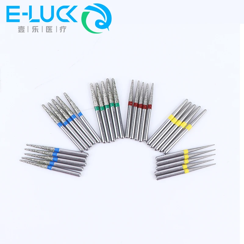 10ชิ้น/กล่อง TR Series Dental Diamond Burs FG 1.6มม.ทันตแพทย์ขัดและบดฟันเครื่องมือสำหรับ Handpieces ความเร็วสูง