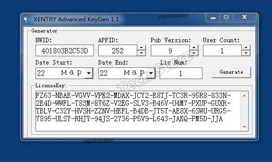 Xentry Advanced KeyGen 1.1 Xentry Key Keygen Unlocked Support C4/C5/C6 Car Before 2024.06 & Truck Before 2023.09