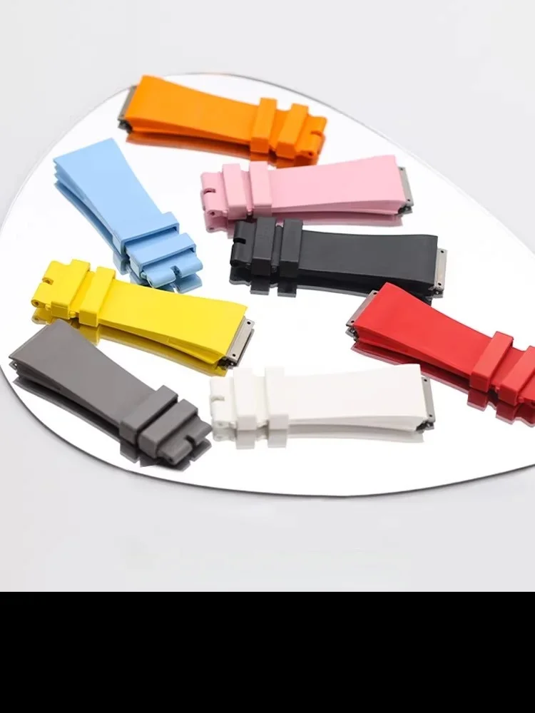 New Super A Fluoro Rubber Watchband Richard Watch Mille Strap RM 005/RM023 FKM Fluoro Rubber