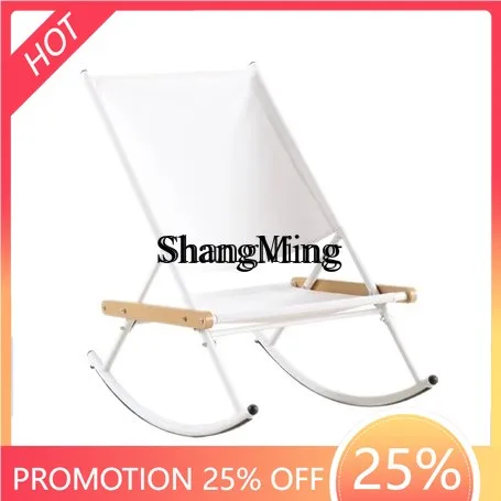 ZYY recliner household balcony leisure lazy reclining and sleeping living room lunch break adult rocking chair