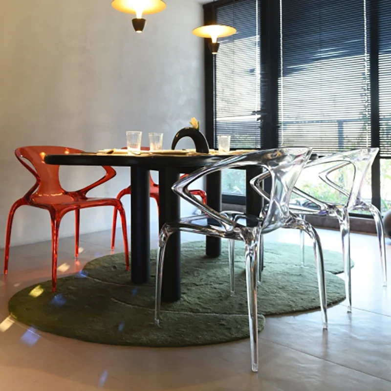 Hotel Chairs Dining Chair  Room Dresser Balcony Furniture Transparent Luxury Relaxing Devil Muebles Modern Armchairs Furnitures