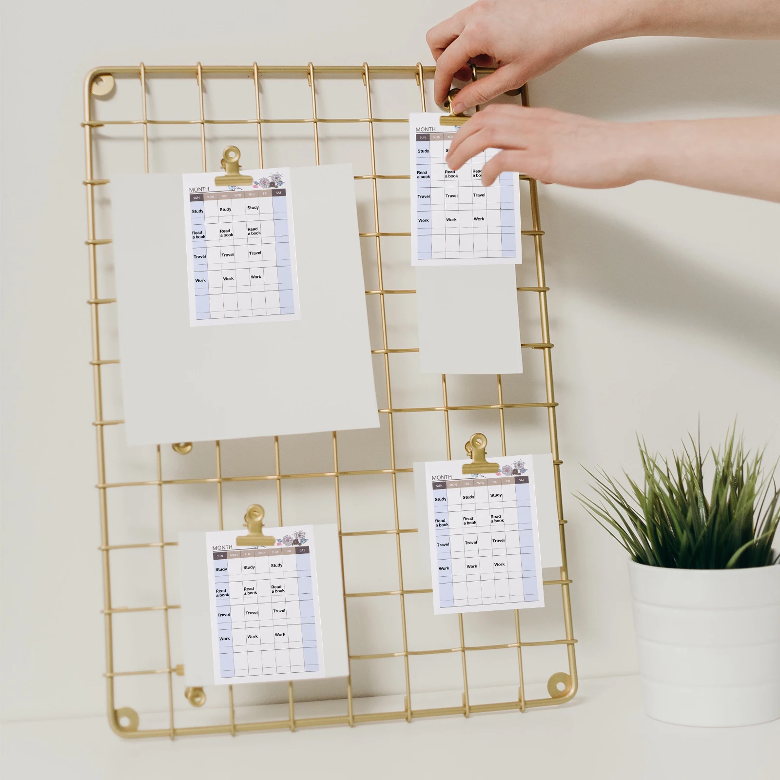 

10 Pcs Weekly Planner Notebooks Smooth Writing Schedule Daily Task Portable Notebooks Printing Products