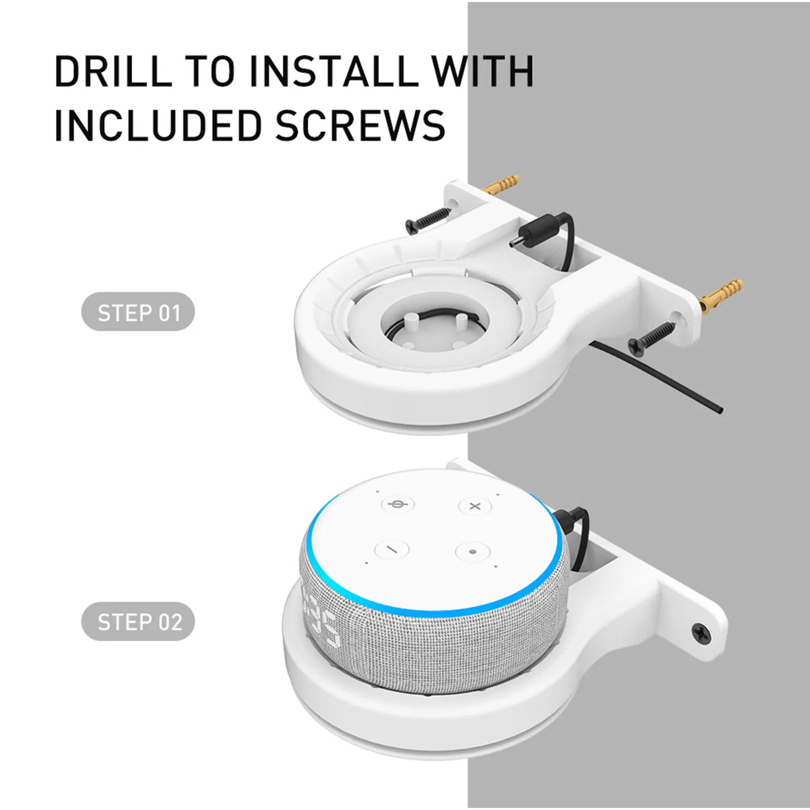 Speaker Accessories Speaker Wall Mount Multipurpose Space Saving Speaker Bracket Holder for Dot 3rd Generation 4th Generation