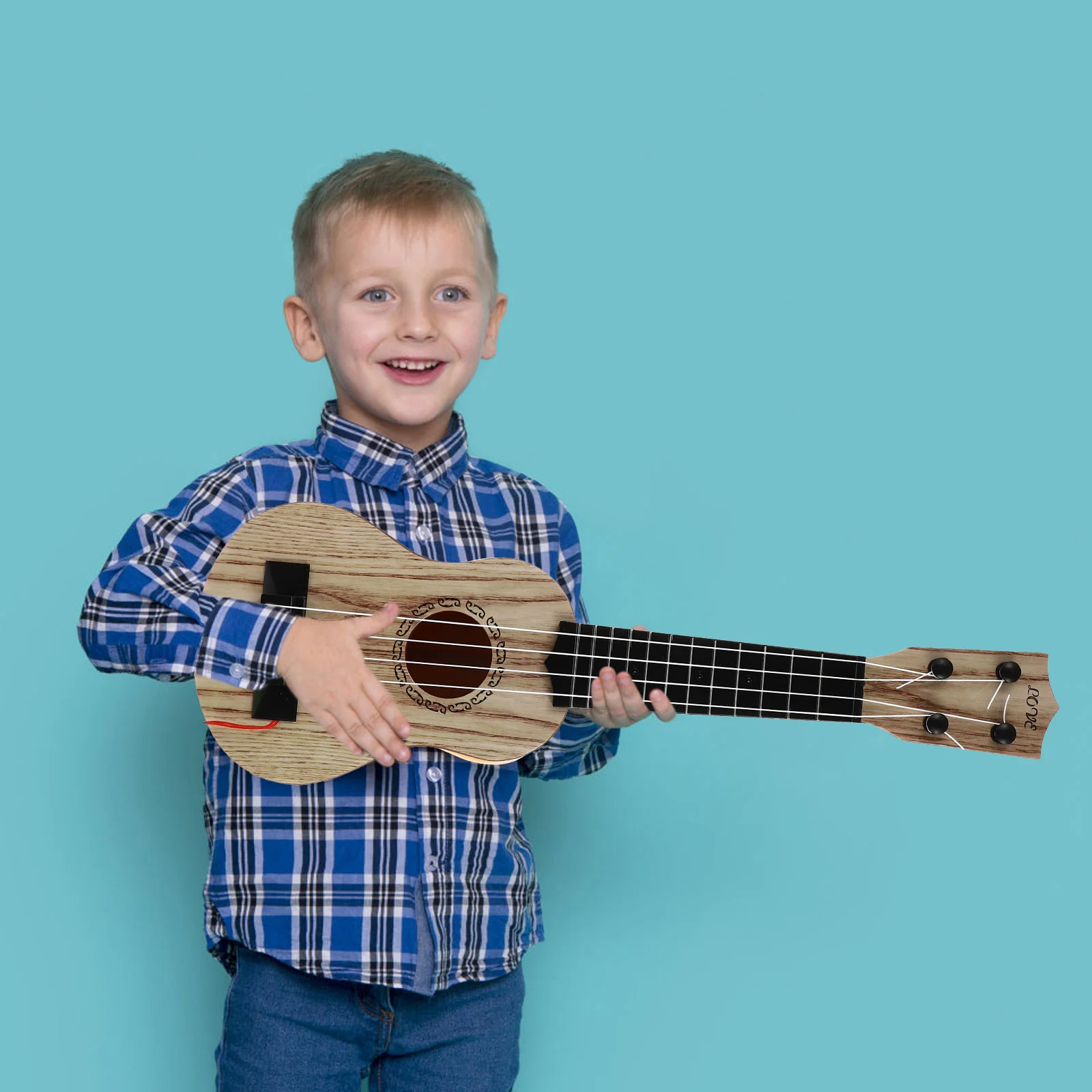 Chitarra giocattolo per bambini Ukulele per bambini Strumento musicale Mini strumenti in plastica