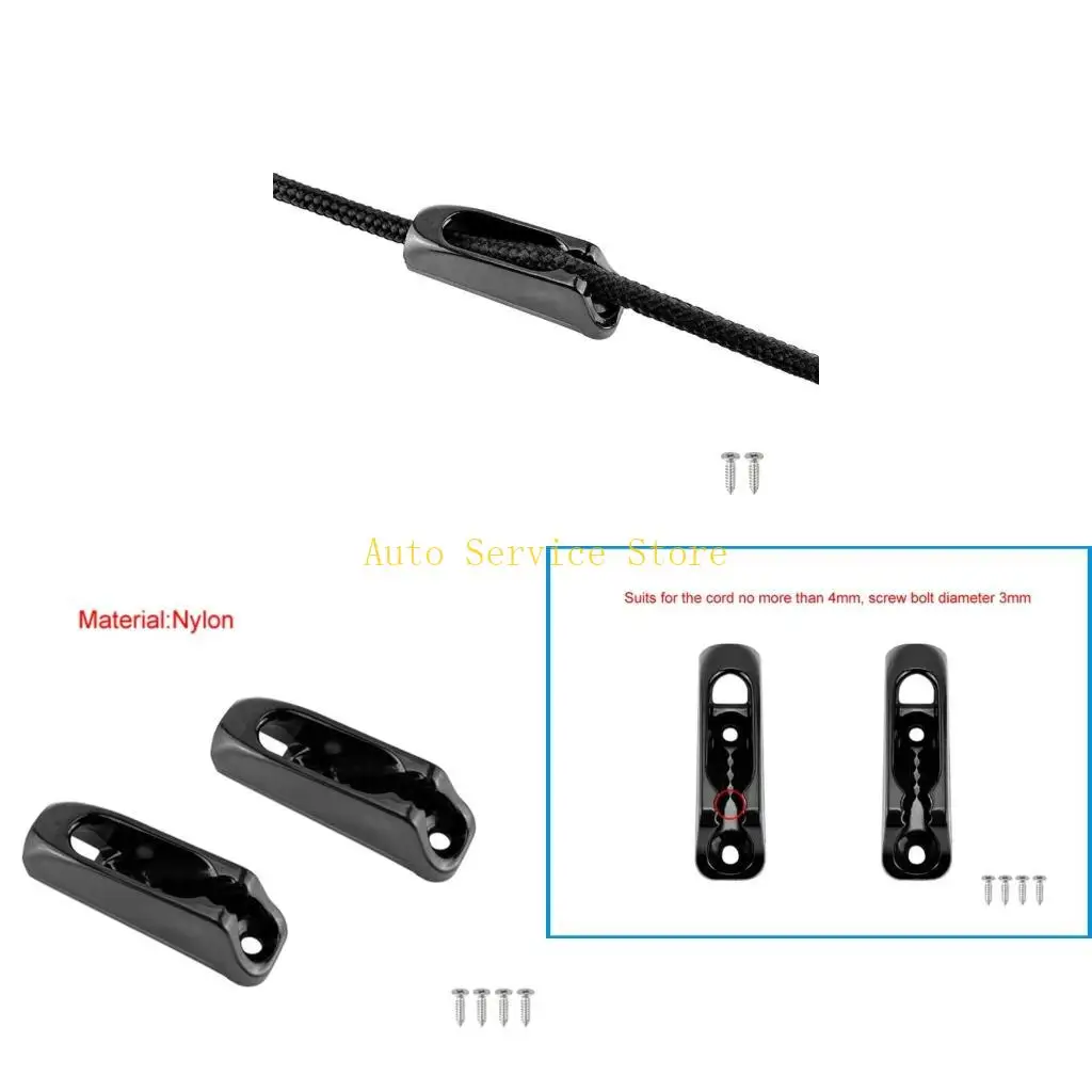 

462A Nylon Jams Cleat -Locking Rope Cord Tensioner Runner for Outdoor Safety Canoeing