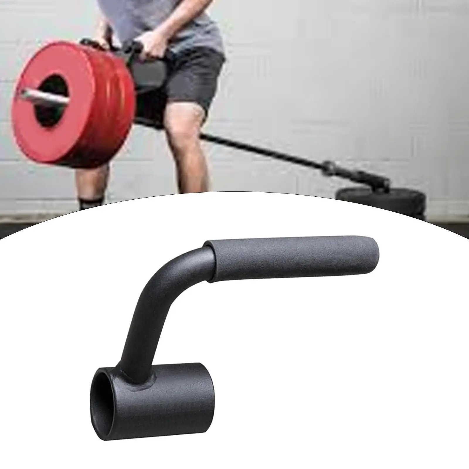 Barbell Grip Non Slip Angled T Handle Barbell Bar Exercise Bike Landmine Attachment for Barbell Landmine Handle Accessories