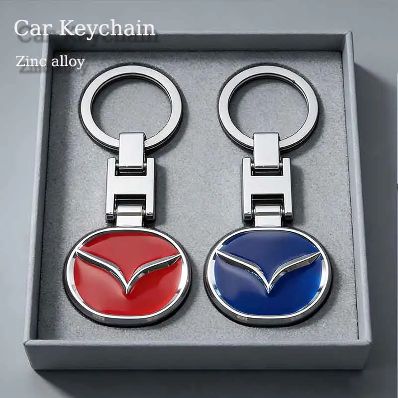 1 Pieza Llavero con Emblema de Coche, Anillo de Llaves de Metal, Accesorios para Mazda Atenza Axela Mazda 6 3 2 Angkesaila CX3 CX4 CX5 CX7 CX9 CX30 RX8