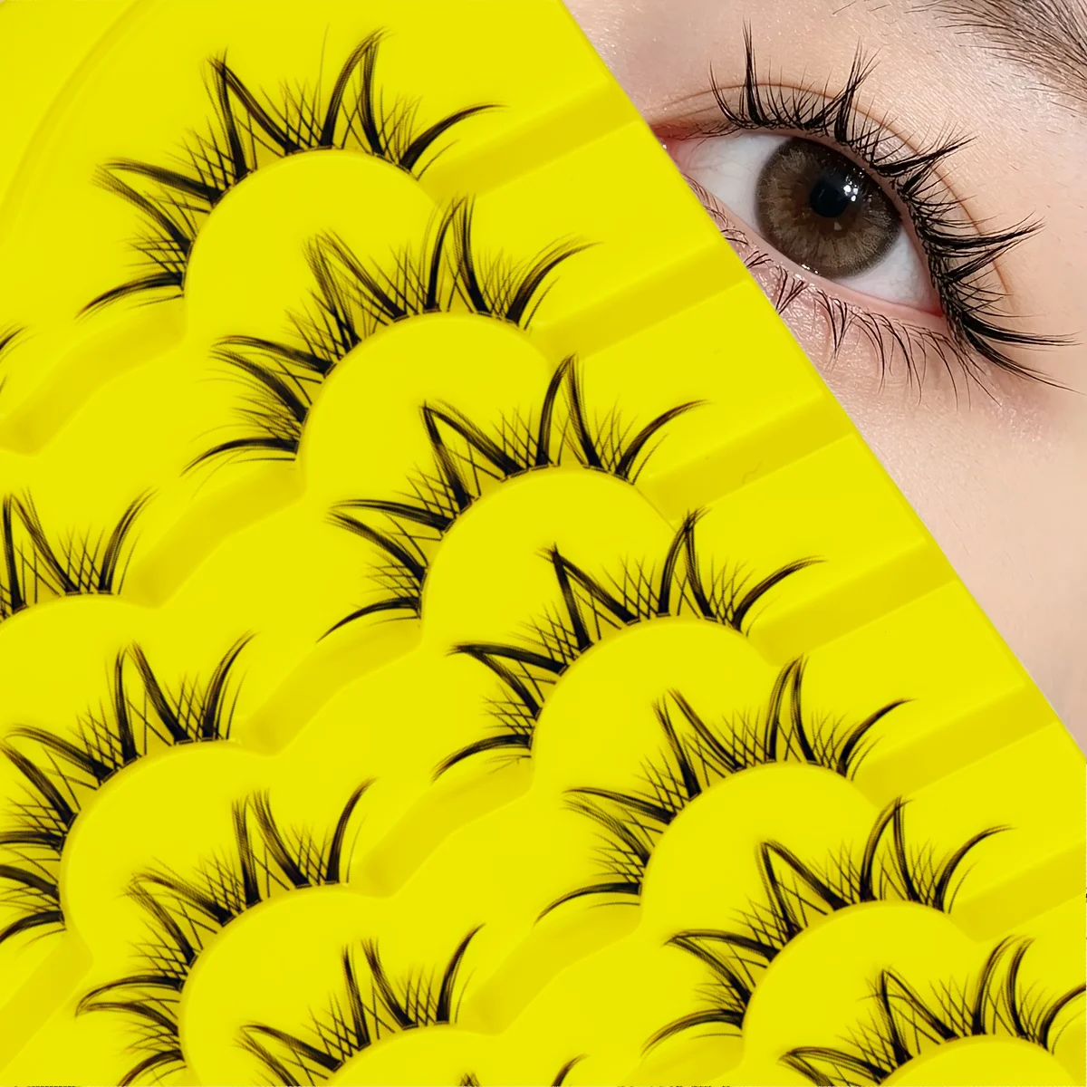ขนตาปลอม 7 คู่ ดีไซน์ปลายแหลม  - Eyelash Extension Anime Style บทวิจารณ์และราคา