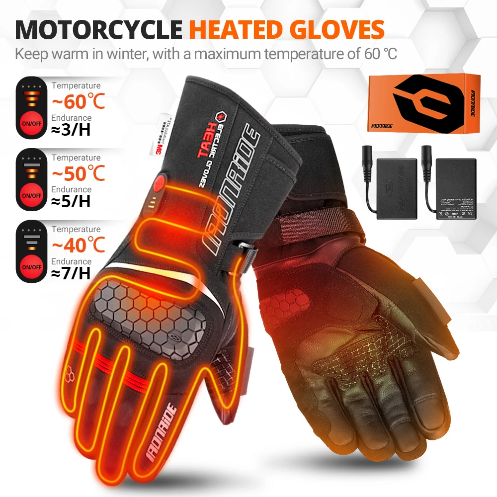 

HEROBIKER Heated Riding Gloves Winter Hunting Heating Gloves Windproof Warm Waterproof for Skiing Snowmobile Outdoor Hiking