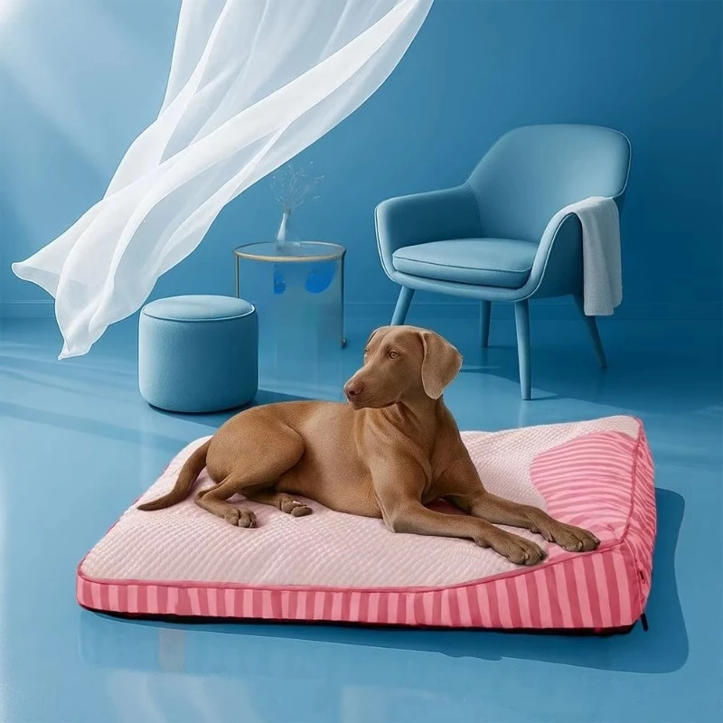Luxury eco-friendly cool and breathable dog pad/bed, washable, orthopedic pet pad, suitable for summer cooling
