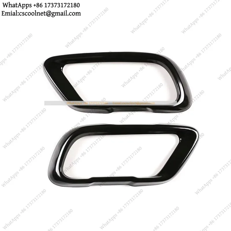 k3 2Pcs Exhaust Mufflers Tail Pipe Cover For 2019-2023 BMW X5 G05 X6 G06 X7 Black Car Exterior Accessory Styling Moulding