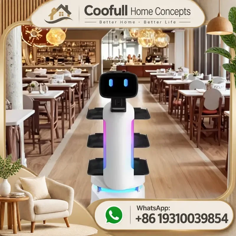 Intelligent Automatic Navigation Food Delivery Robot Smart Waiter Serving Machine For Restaurant Hotel Service
