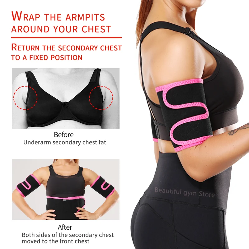 2021 New 1Pair Arm Trimmer Neoprene Women's Arm Control Shapers Sleeve Belt Arm Shaper Slimmer for Women