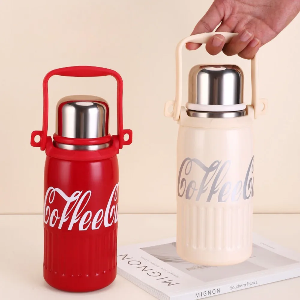 

All-Season Universal Large Capacity Insulated Cola Cup Stainless Steel Thermos Cup Outdoor Portable Rope Coffee Cup