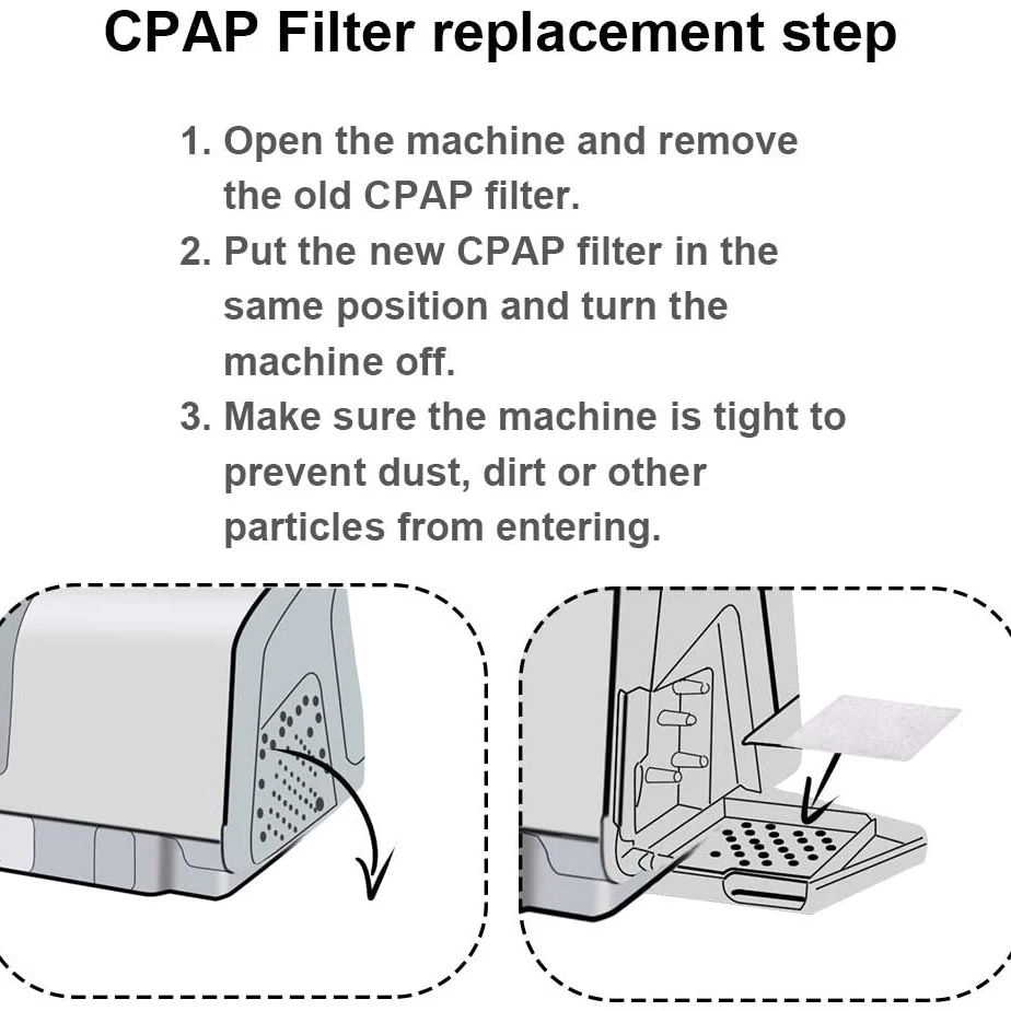 30 Stuks Cpap Hepa Luchtfilter, Wegwerp Vervanging Ventilator Filters Cpap Masker Doekjes Voor Weinmann