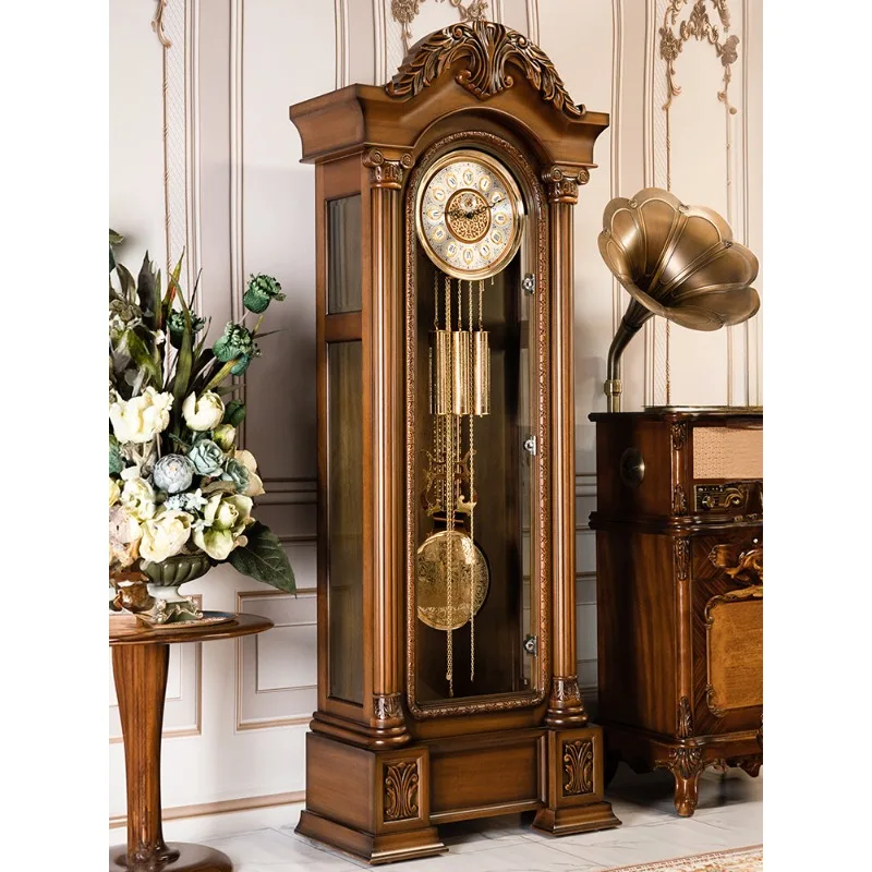 

Floor clock Living room household American light luxury seat clock Vertical seat clock