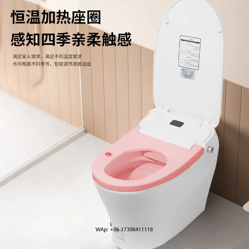Induction Flip Smart Toilet Electric Heating Automatic Flush Cleaning Wall-mounted Stainless Steel
