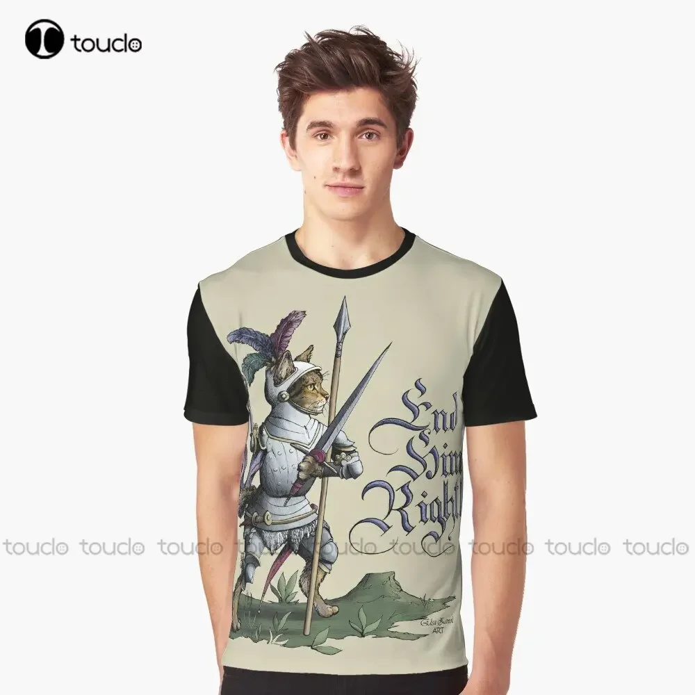 Hemanimals - End Him Rightly Graphic T-Shirt Blue Shirt Digital Printing Tee Shirts Christmas Gift New Popular Xxs-5Xl