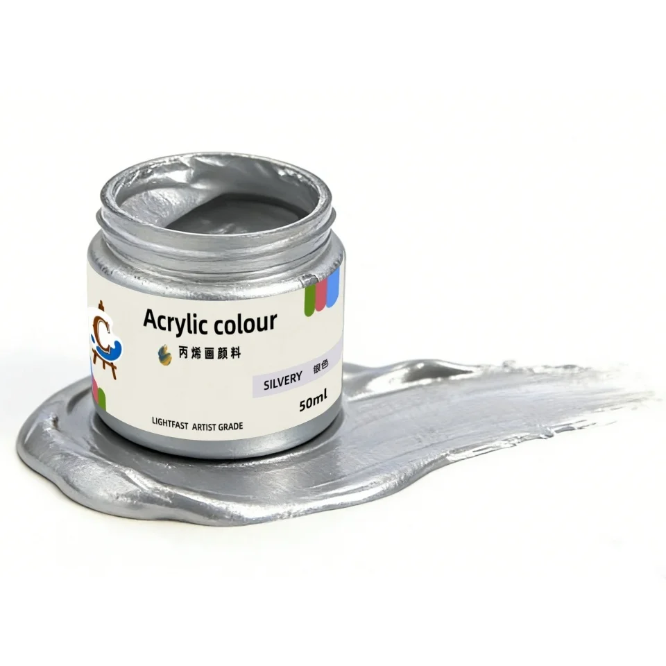 9-Farben-Acrylfarben, erhältlich in großer Kapazität von 50 ml. Das Set enthält Malen, Färben, Kunst, Malerei und Graffiti. – Detail 13