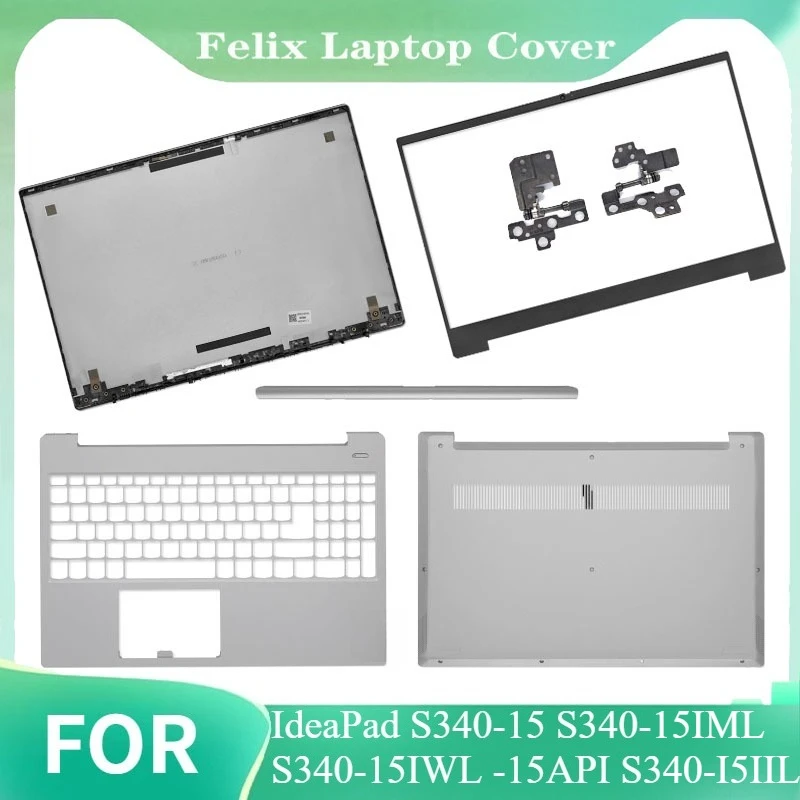For IdeaPad S340-15 S340-15IML S340-15IWL -15API S340-I5IIL NEW Laptop LCD Back Cover Front Bezel Hinge Palmrest Bottom Case