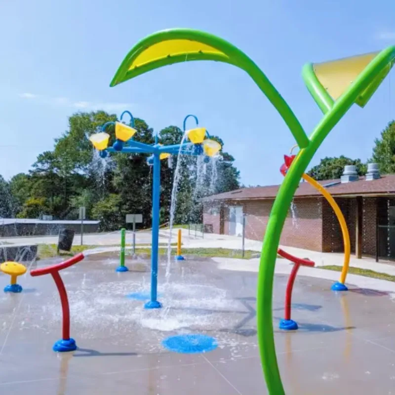 

Custom Indoor Water Amusement Toy Fountain Equipment Spray Games Home Steel Wood Park Accessory