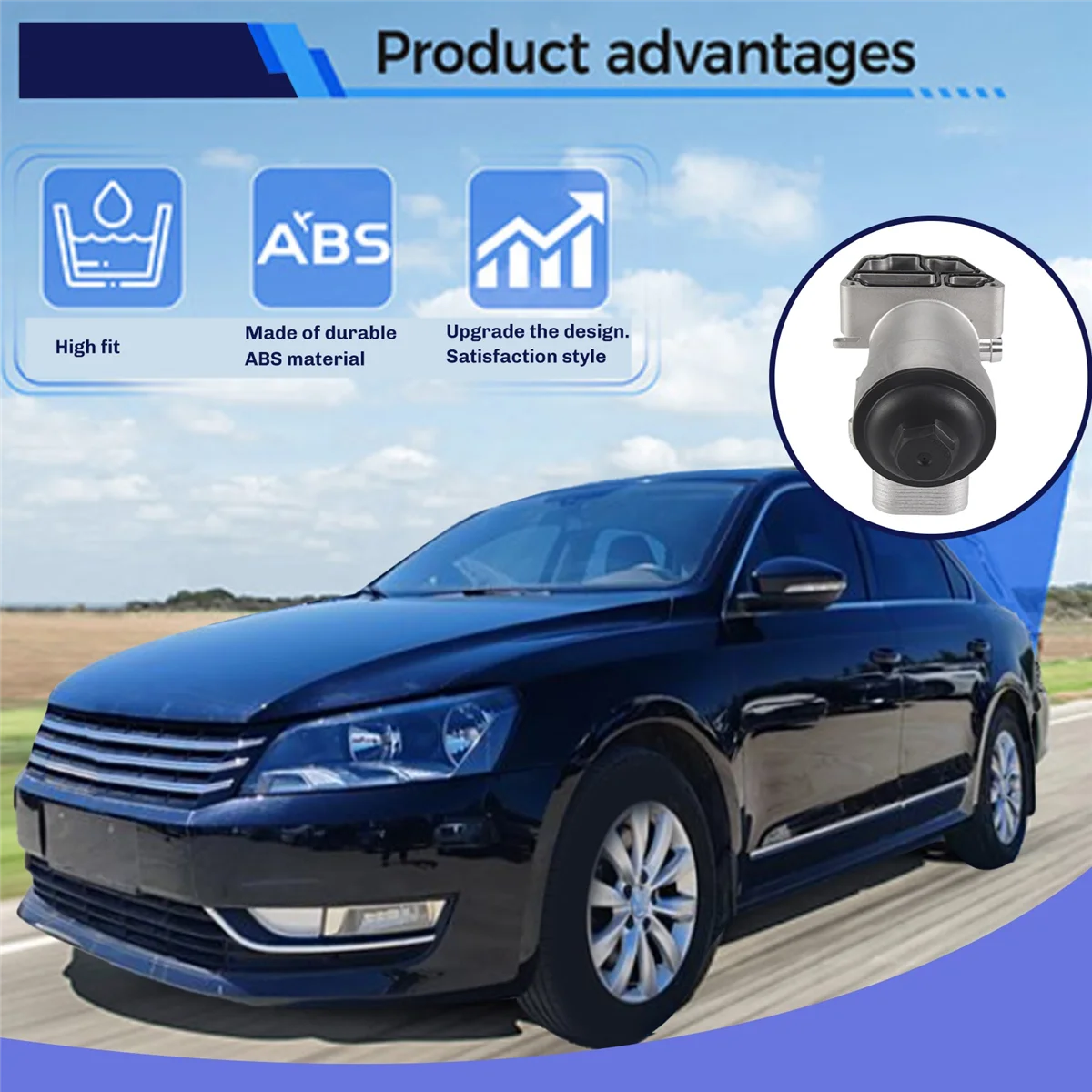 

03L115389H Радиатор масляного фильтра дизельного двигателя для V-образных новых поступлений eo Tiguan 03L115389C