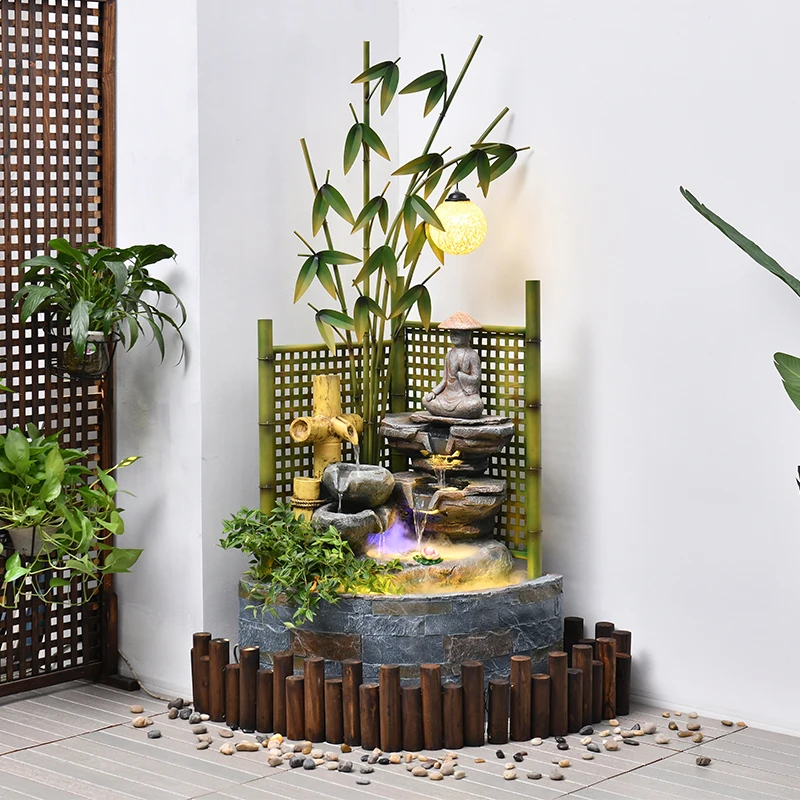 

Feng Shui wheel large floor rockery fish pond flowing water fountain balcony courtyard decoration landscaping office lucky