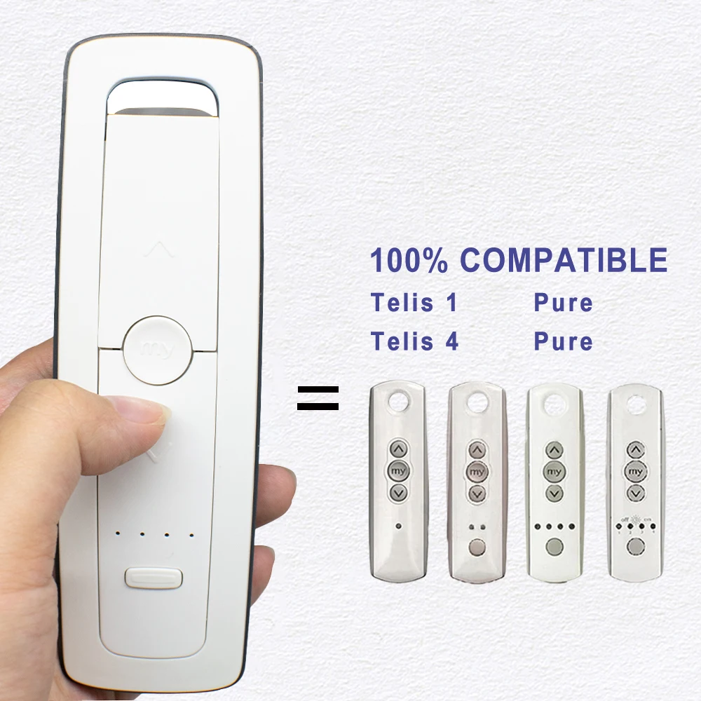 

5 Channel TELIS Window Handheld Transmitter Compatible with TELIS 1 4 PURE 433.42MHz Curtain Remote Control Opener