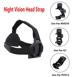 Accesorios para casco táctico al aire libre, correa para la cabeza, soporte de montaje, bolsa de carga, uso para casco montado, visión nocturna, NVG10/G1/PVS14