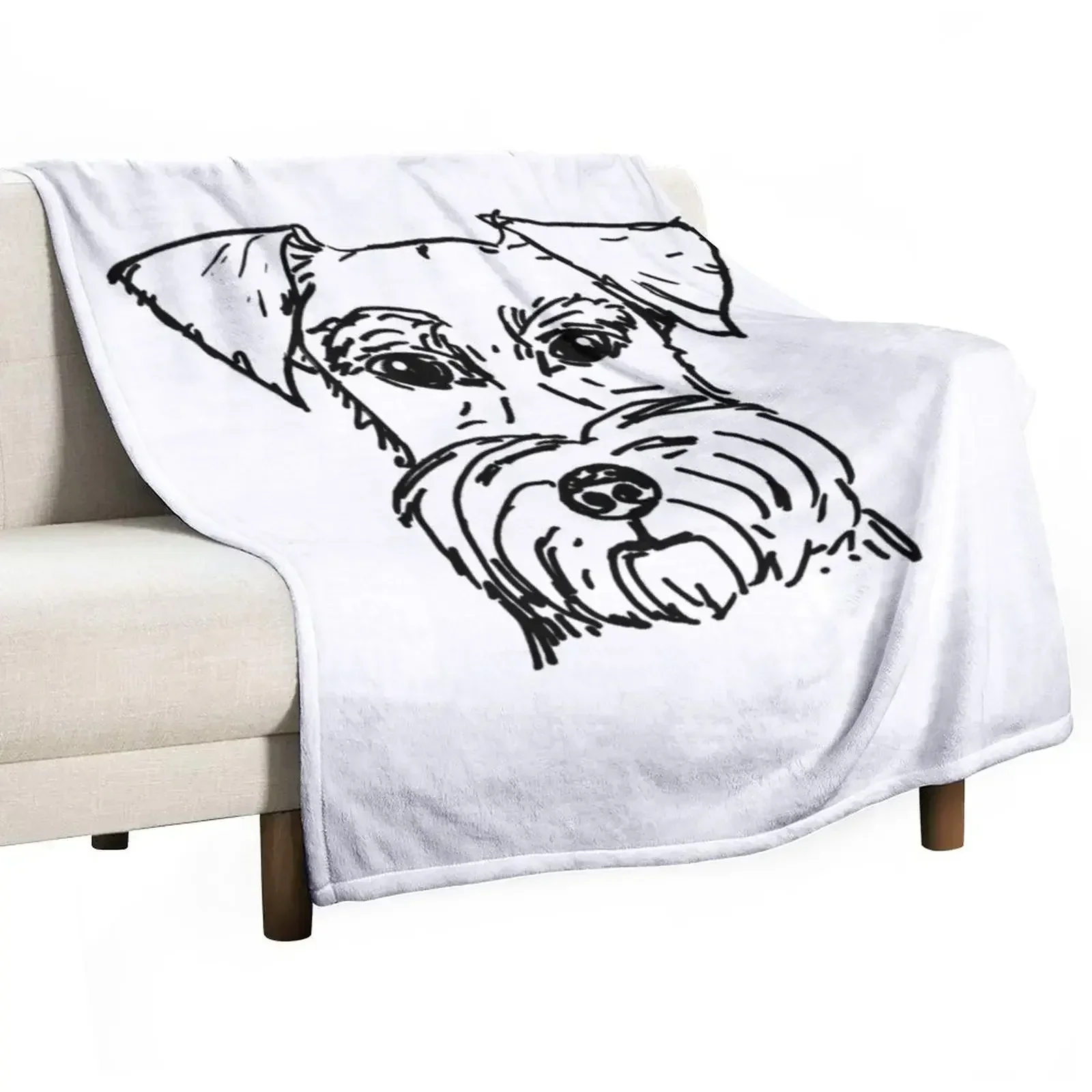 New Schnauzer Throw Blanket cosplay anime Luxury Thicken Luxury Brand for winter christmas gifts Multi-Purpose Blankets
