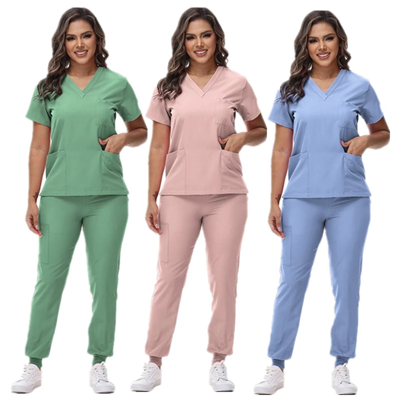 Uniforme de gIslande médical coupe couvertes pour femmes, ensembles de gIslande, accessoires de soins infirmiers, proporhospitalière, n'importe quelle clinique dentaire, vêtements de travail pour salon de beauté