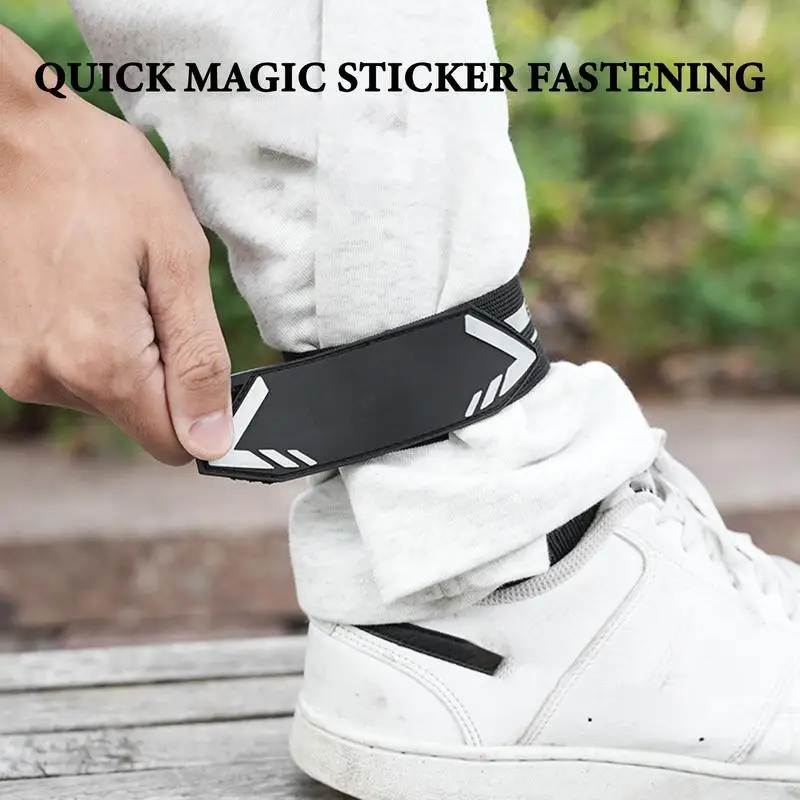 Cycling Trousers Strap Elastic Waterproof Ankle Blousing Garter Black Ankle Strap Biking Trousers Strap For Cyclist Cycling