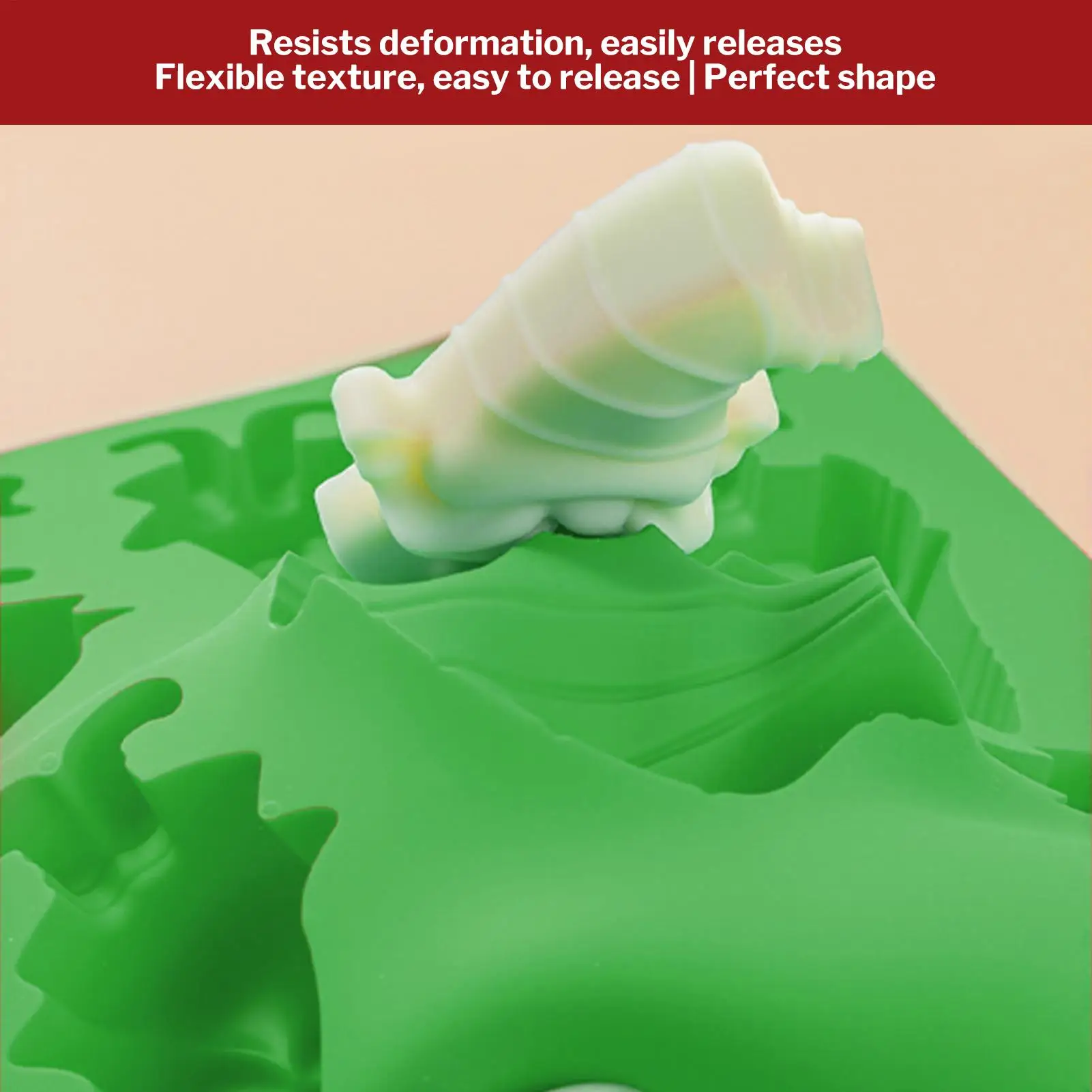 Moule à chocolat de noël 3D Gnome, en Silicone, pour bonbons, Fudge, à dégagement facile, antiadhésif, pour la cuisson