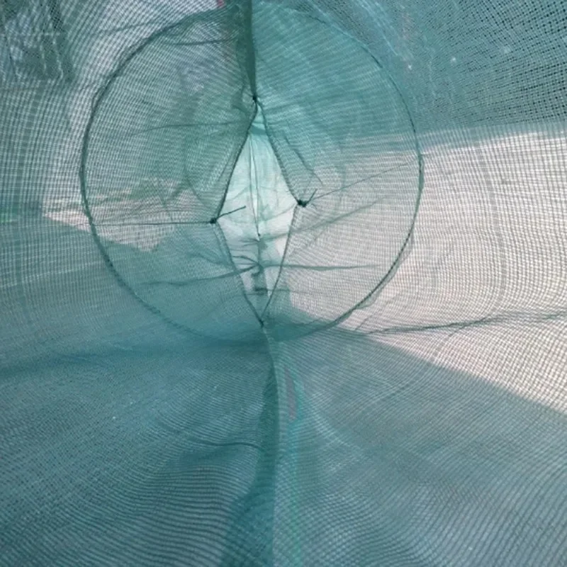 Lawaia Shrimp Cage with Iron Chain Fishing Trap Net Folding Fishing Cage Foam Float  2M/3M Small Mesh