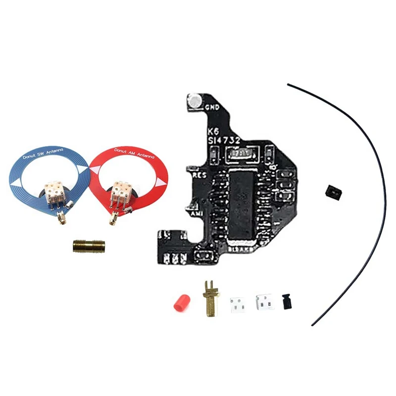 

New SI4732 Radio Module+2Xdonut Antenna For Quansheng UVK5/UVK6 Shortwave Modification Module Dual Antenna Solution