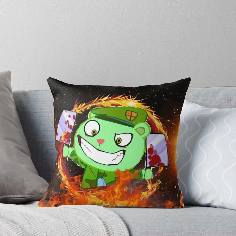 

Happy Tree Friends Flippy - Magical Throw Pillow Sofa Covers Luxury Pillow Case Elastic Cover For Sofa pillow