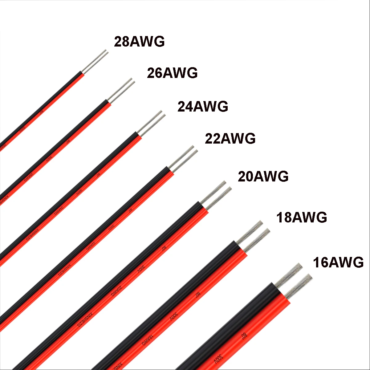 2 Pin Electrical Wires 12V JST Connector Cable 2 Core Red Black Flat Cable For COB LED Strip Lamp Bulb Light Automotive Speakers