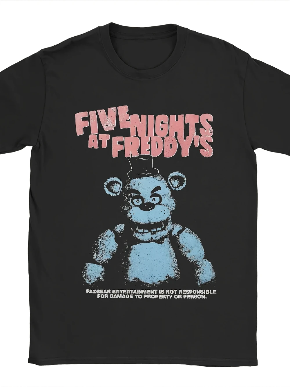 Five Nights At The Palace Fun Herren-T-Shirt in einfarbiger Farbe, kurze Ärmel, Rundhalsausschnitt, lässiger Stil, normale Passform, geometrisches Muster